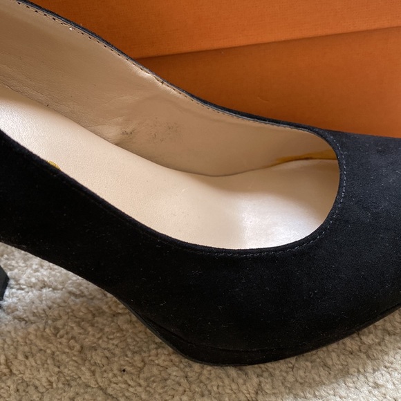 Unisa Black Faux Suede Thin Block Heels, 9.5 - Picture 4 of 8